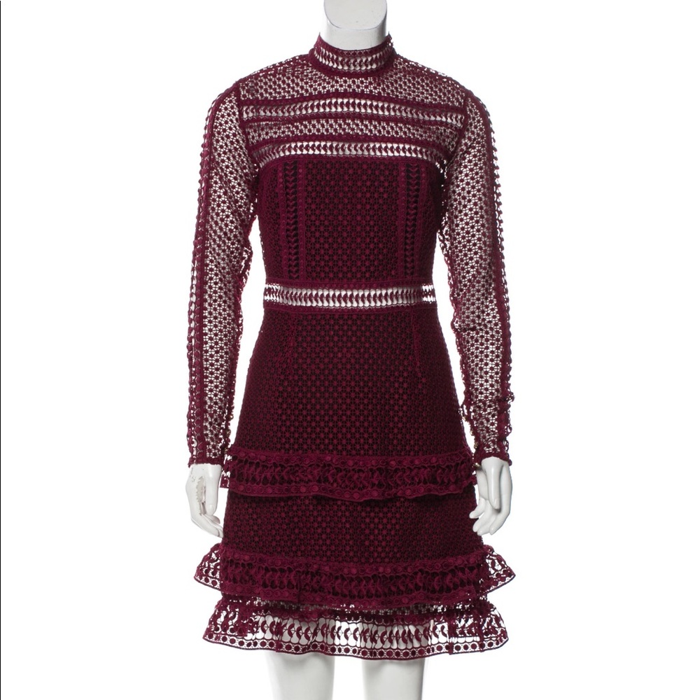 Self-portrait mini dress